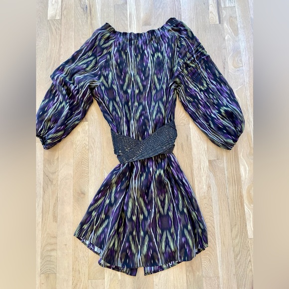 Gianni Bini button front dress with tie belt sz M - Picture 7 of 11